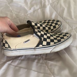 Checkered Vans size 7
